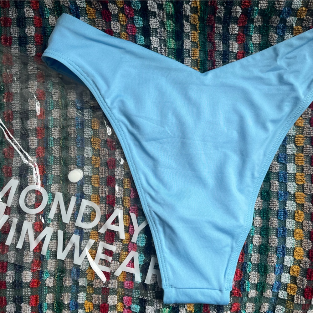 Monday Swimwear Ibiza Blue Bikini Bottom - Picture 4 of 8